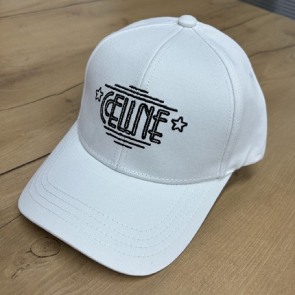 Celine white baseball cap
